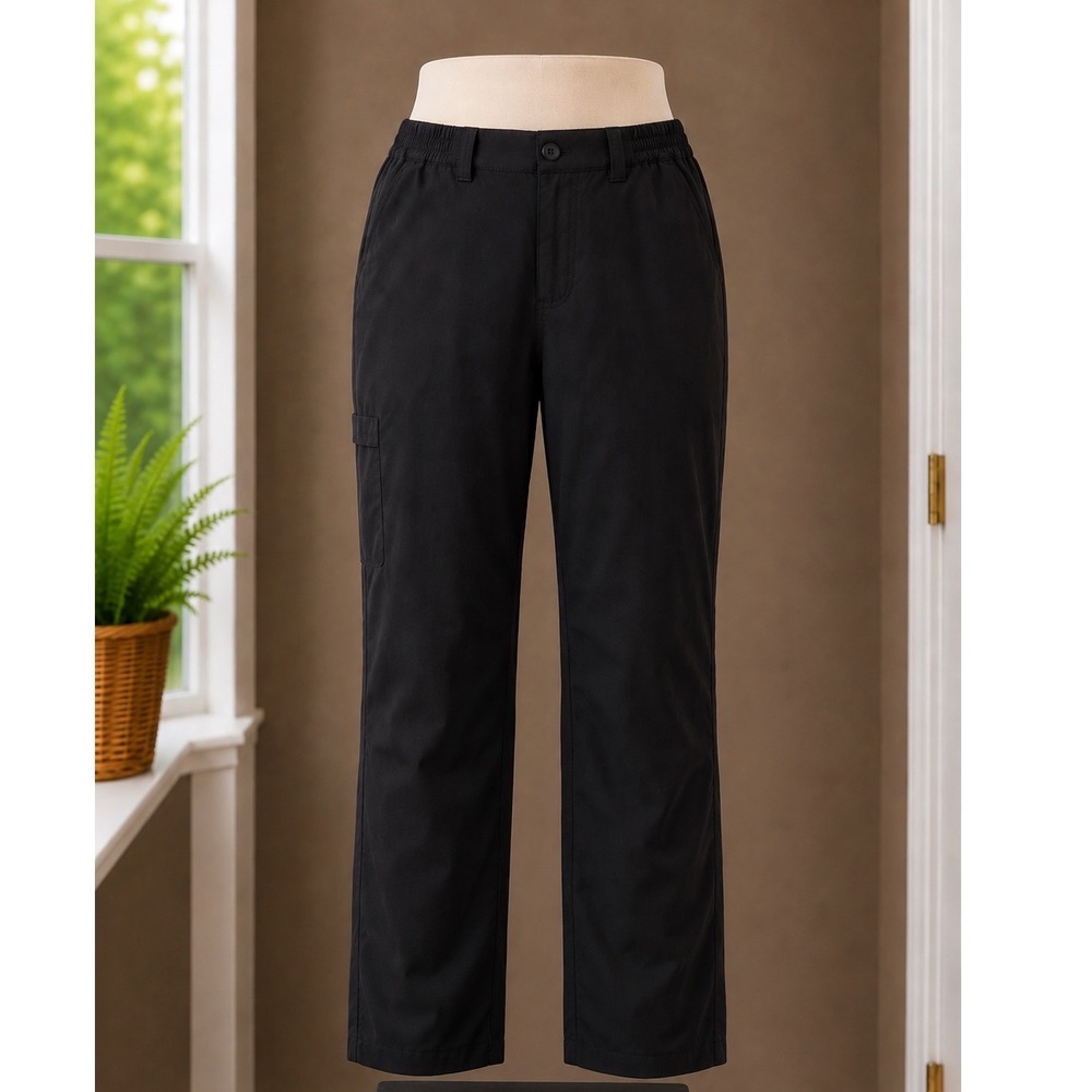 Mens Black Hiking Cargo Pants UPF 50 Outdoor Ripstop Trousers 28x30 Small